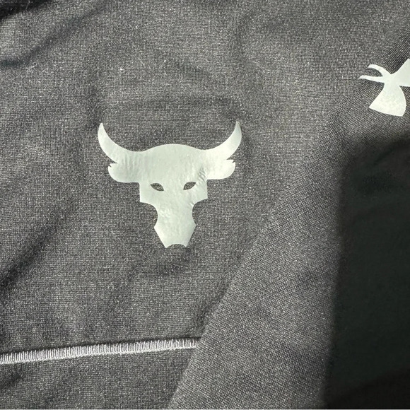 Under Armour Project Rock Full Zip Track Jacket  Pockets Black Medium - Picture 4 of 11